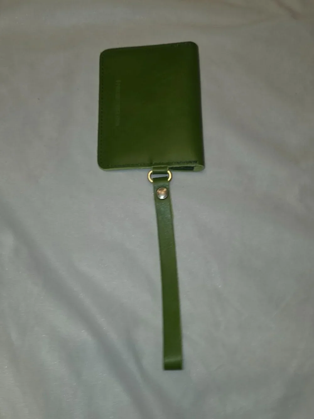Portland Leather Goods Passport Wristlet Green Apple